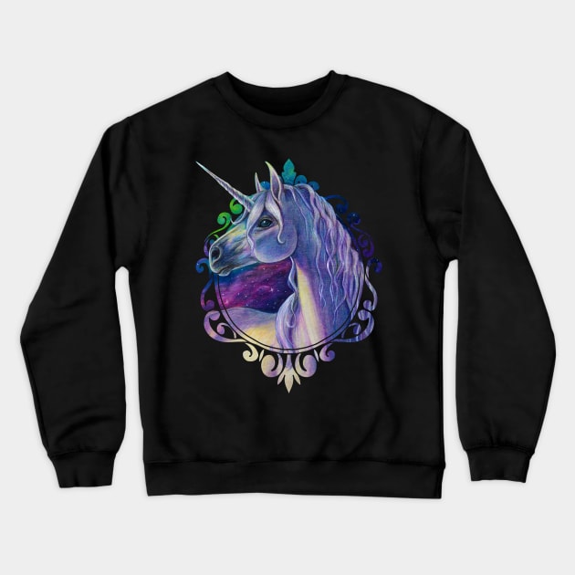 Unicorn Crewneck Sweatshirt by MoniWolf